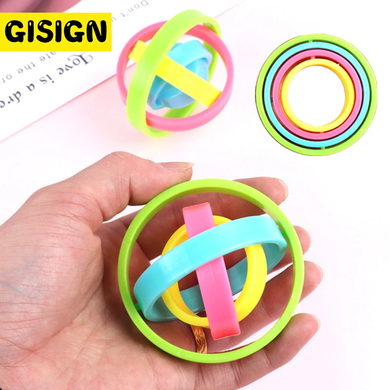 

Anti Stress Fingertip Gyro Fidget Toys Magic RingTools Gimbal Spinning Top Children Spinner Anxiety Ring Adult Decompression Toy