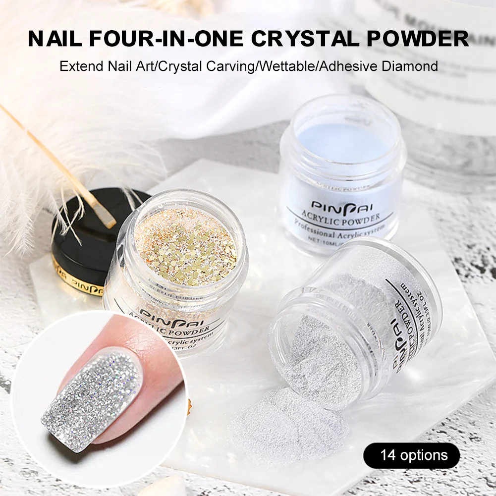14 Colors Nail Acrylic Liquid Monomer Shimmer Glitter Nail Powder No LED/UV Needed Manicure Tool for Home Salon Nail Art
14 Colors Nail Acrylic Liquid Monomer Shimmer Glitter Nail Powder No LED/UV Needed Manicure Tool for Home Salon Nail Art