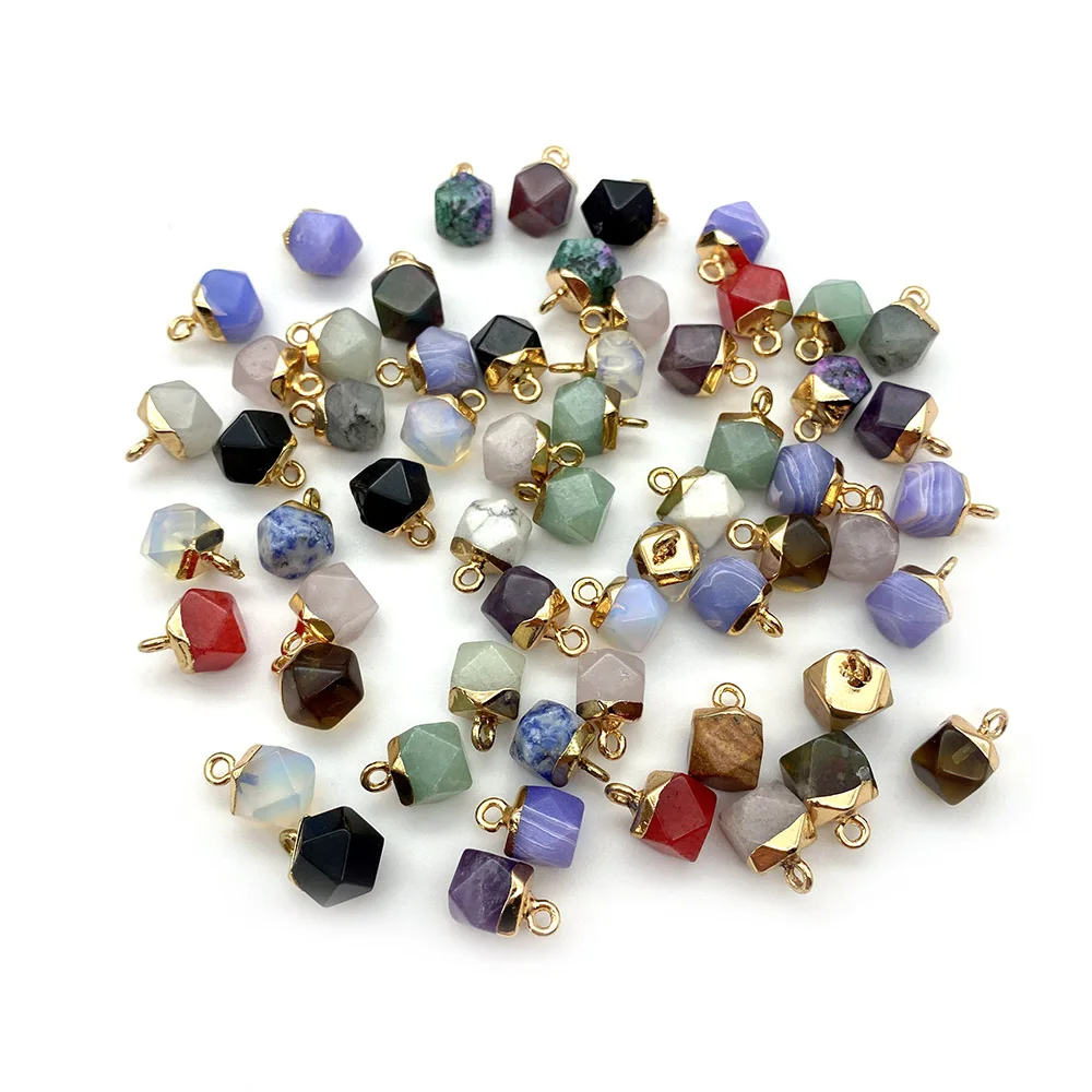 1pcs Natural Stone Pendant Agate Amethyst Jewelry Polygon Colorful Electroplating DIY Necklace Bracelet Earrings Accessories
1pcs Natural Stone Pendant Agate Amethyst Jewelry Polygon Colorful Electroplating DIY Necklace Bracelet Earrings Accessories