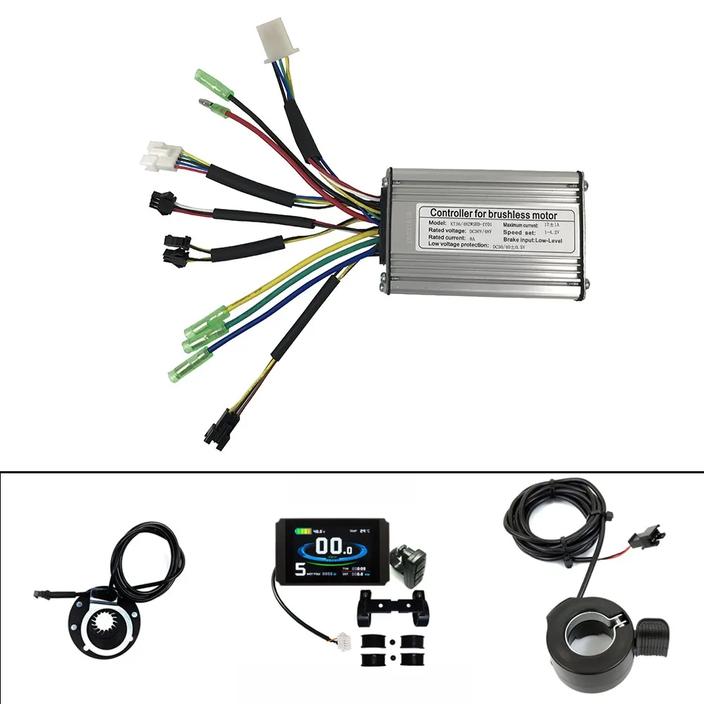 Electric Bike Controller 36V/48V 350W Brushless 8 Magnetic PAS Sensor Thumb Throttle With KT LCD8H Display Ebike Controller
Electric Bike Controller 36V/48V 350W Brushless 8 Magnetic PAS Sensor Thumb Throttle With KT LCD8H Display Ebike Controller