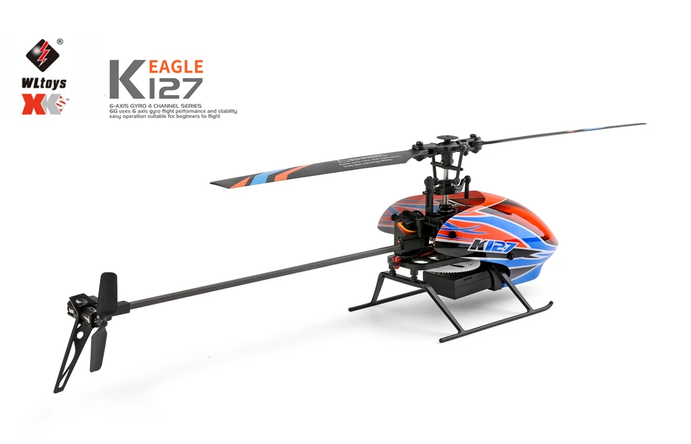 

WLtoys K127 min Drone RC Plane Helicopter 2.4G 4CH 6-Aixs Gyroscope Flybarless With Air Pressure Fixed Height RTF Model Airpla