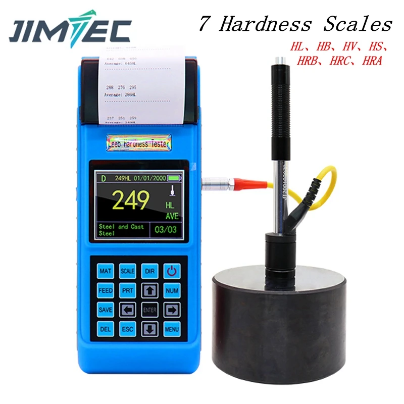 

Portable Metal Leeb Hardness Tester Steel HV HB HS HL HRB HRC HRA Data Print Transfer Direct Digital Hardness Gauge Meter Tools