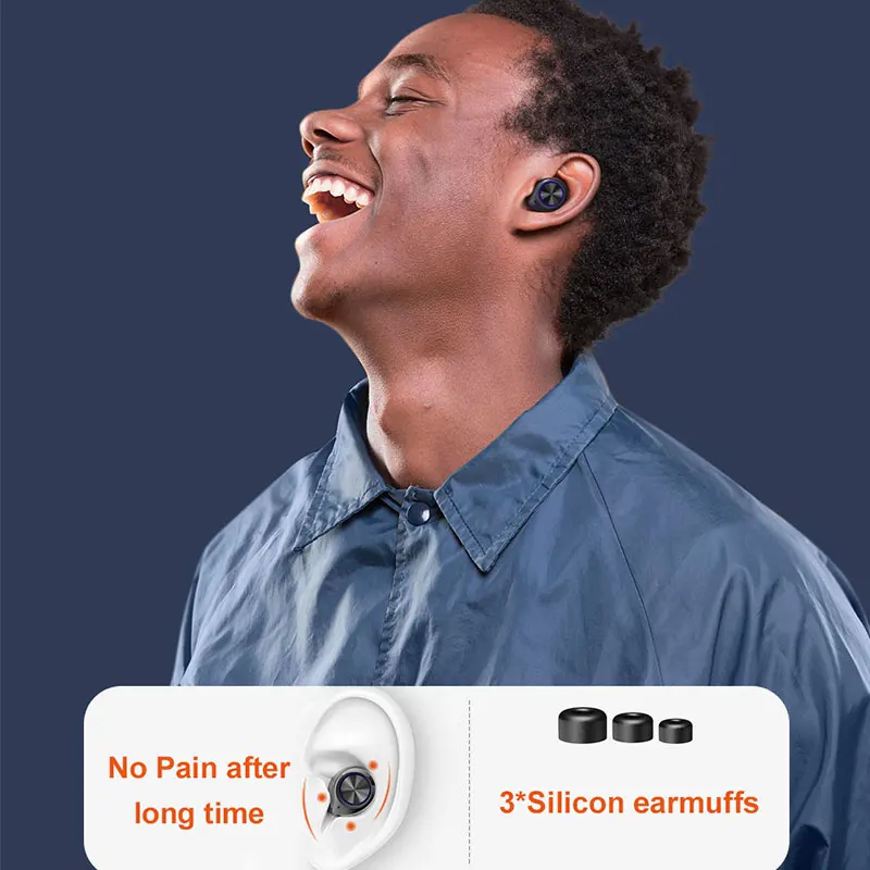 TWS Bluetooth Earphones Touch Control Wireless Headphones with Microphone HIFI Mini In-ear Earbuds Sport Running Heasets HD Call
TWS Bluetooth Earphones Touch Control Wireless Headphones with Microphone HIFI Mini In-ear Earbuds Sport Running Heasets HD Call