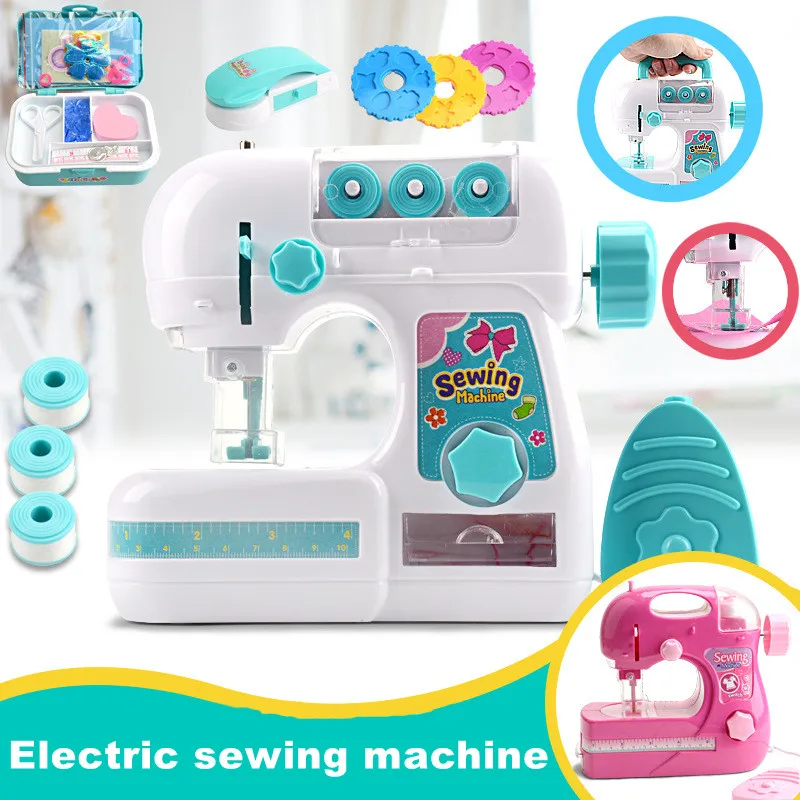 Электрическая мини-швейная машина игрушки обучающие интересные для детей