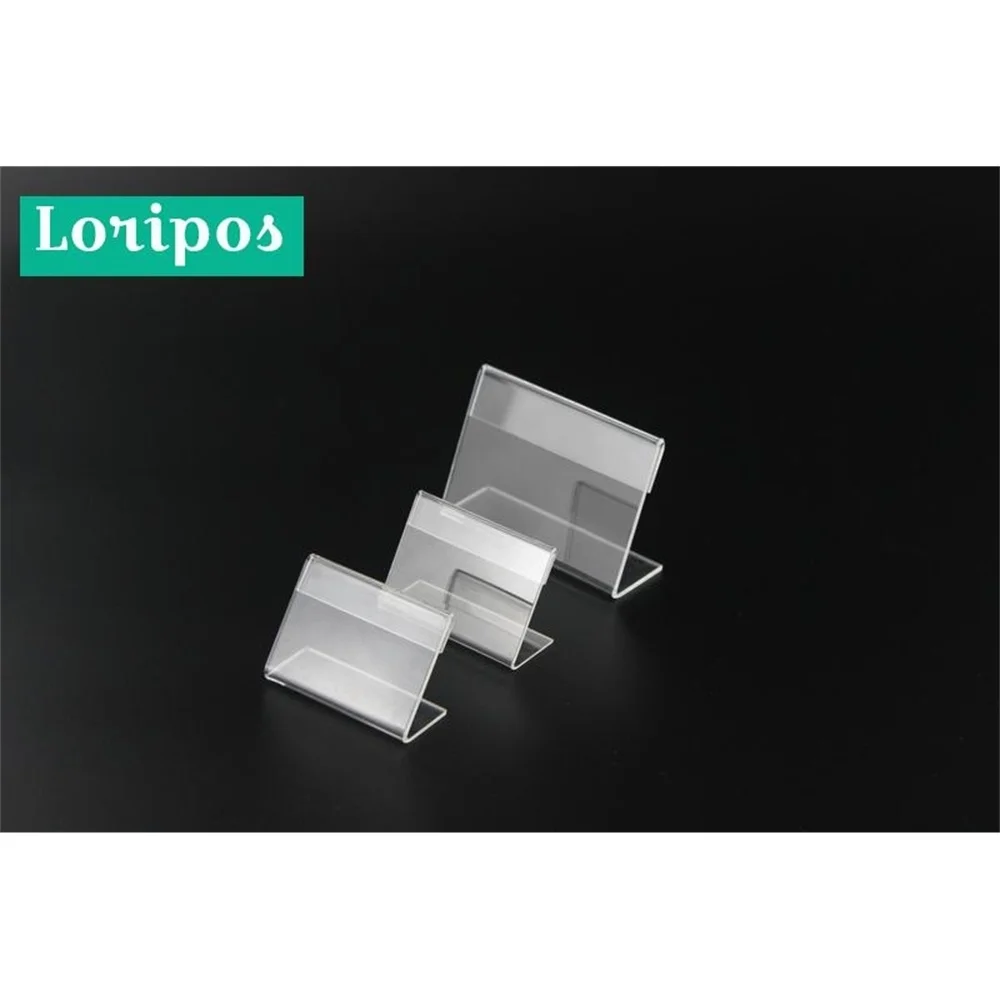 L-shape Clear Acrylic Tag Stand Desktop Menu Price Name Sign Label Display Holder 4 X 2cm 50pcs
L-shape Clear Acrylic Tag Stand Desktop Menu Price Name Sign Label Display Holder 4 X 2cm 50pcs