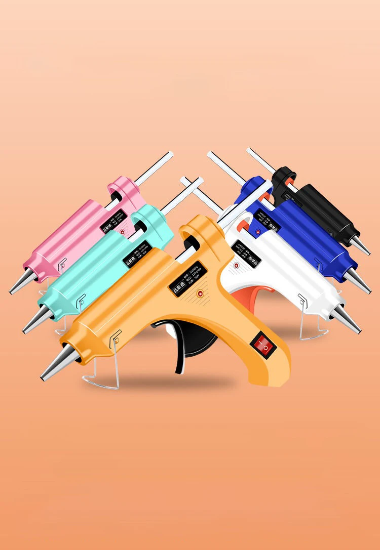 50W multicolor mini hot glue gun high temperature silicone gun, DIY project, repair, artistic creation, use 7mm glue stick
50W multicolor mini hot glue gun high temperature silicone gun, DIY project, repair, artistic creation, use 7mm glue stick