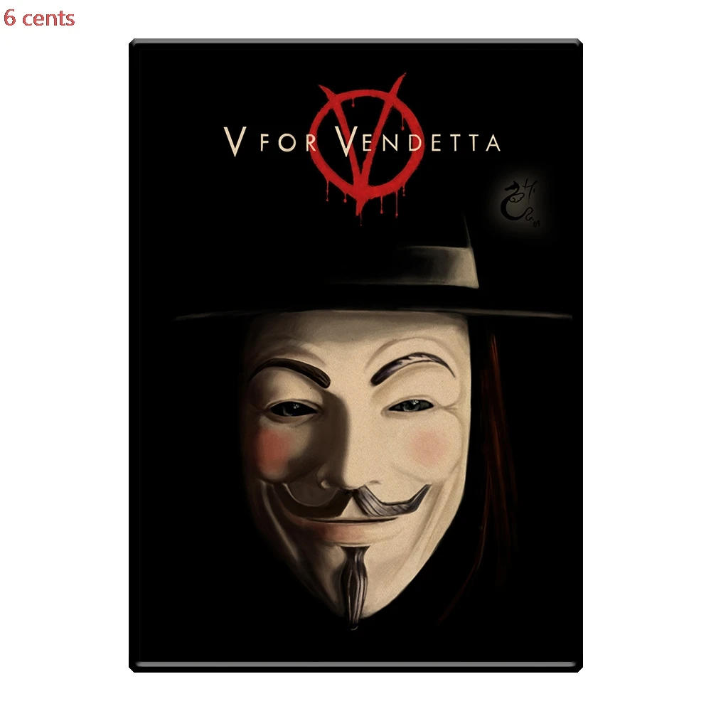 V for Vendetta movie poster retro poster kraft paper poster retro bar cafe wall decoration painting
V for Vendetta movie poster retro poster kraft paper poster retro bar cafe wall decoration painting