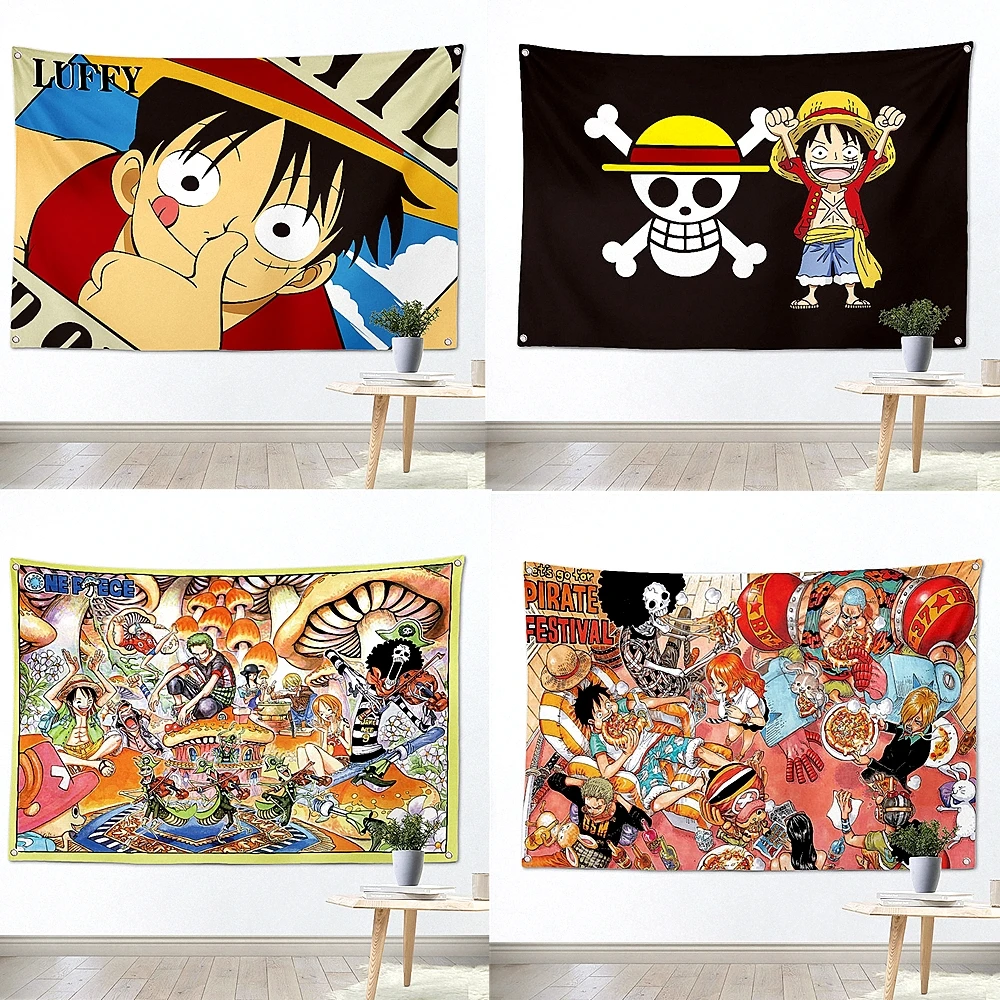 Аниме плакаты Луффи One Piece художественный настенный Декор живопись наклейки