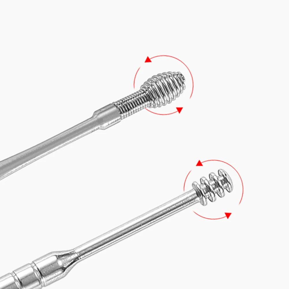 6pc/set Stainless Steel Ear Pick Spoon Ear Wax Removal Cleaner Multifunction Portable Ear Pick Ear Care Tool With Storage Bucket
6pc/set Stainless Steel Ear Pick Spoon Ear Wax Removal Cleaner Multifunction Portable Ear Pick Ear Care Tool With Storage Bucket