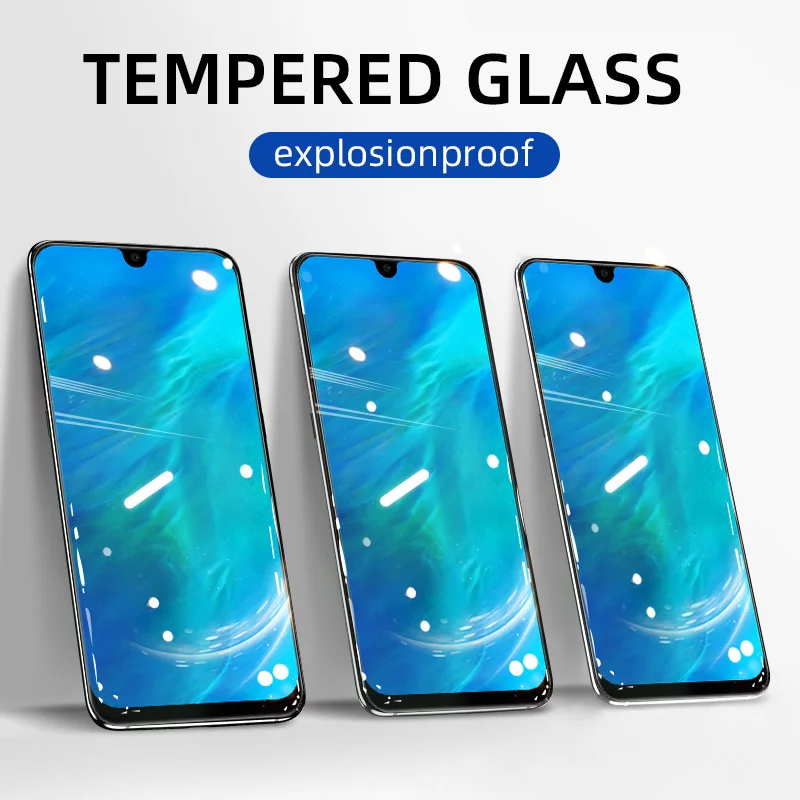 Закаленное стекло для Vivo Y12 Защитное Y15 Y17 Y19 Y20 Y3s Y50 Y30 Y73 Y7S Y85 Y91C полное покрытие