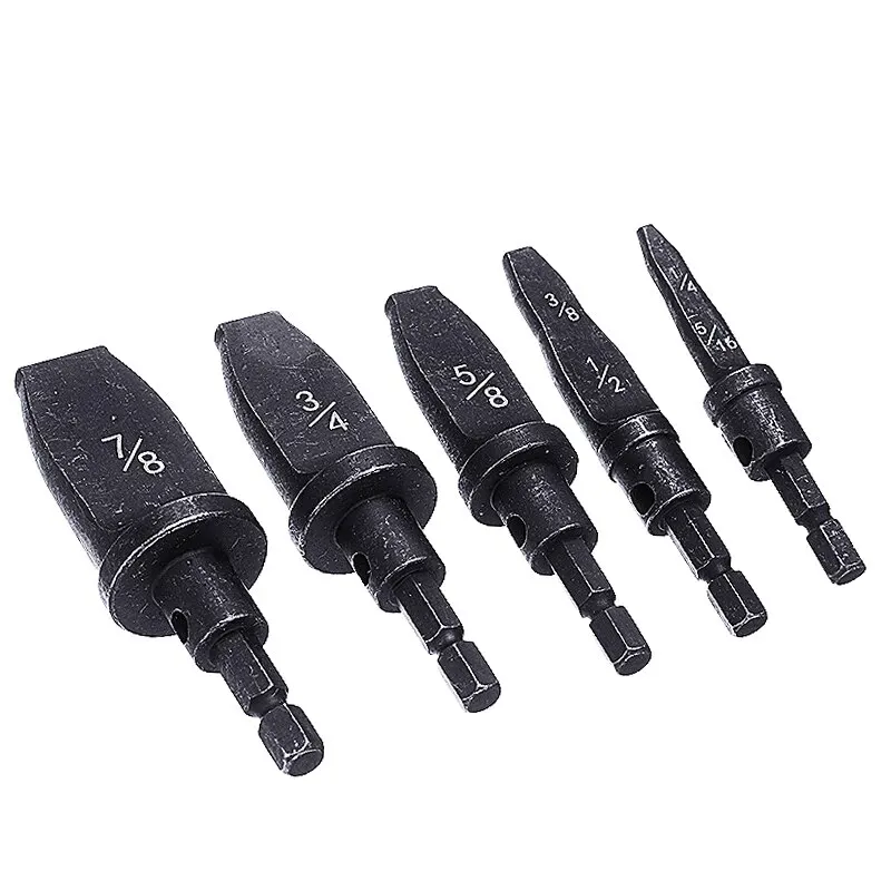 5Pcs Cross Screwdriver Copper Pipe Swaging Tool Drill Bit Set Black Tube Expander Support 1/4 -7/8 For Air Conditioning Forging
5Pcs Cross Screwdriver Copper Pipe Swaging Tool Drill Bit Set Black Tube Expander Support 1/4 -7/8 For Air Conditioning Forging
