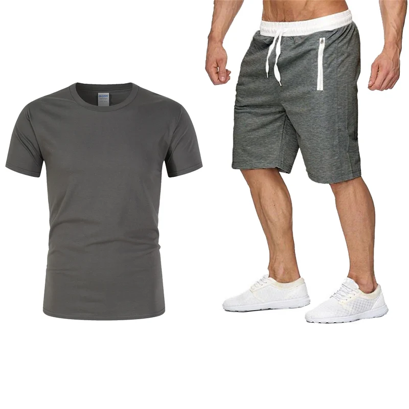 Xin yun shang summer popular new men's t-shirt + sports shorts set custom suit fashion high print sports running set
Xin yun shang summer popular new men's t-shirt + sports shorts set custom suit fashion high print sports running set