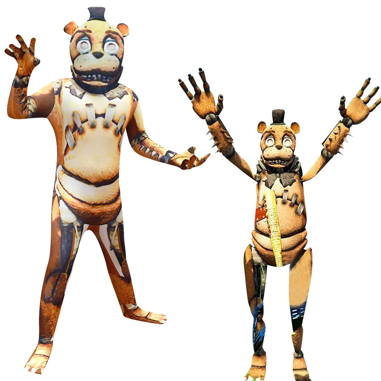2021 New Kids Phantom Freddie Costume Child Freddie Boys Girls Funny Party Cosplay Halloween Carnival Party Suit Jumpsuit
2021 New Kids Phantom Freddie Costume Child Freddie Boys Girls Funny Party Cosplay Halloween Carnival Party Suit Jumpsuit