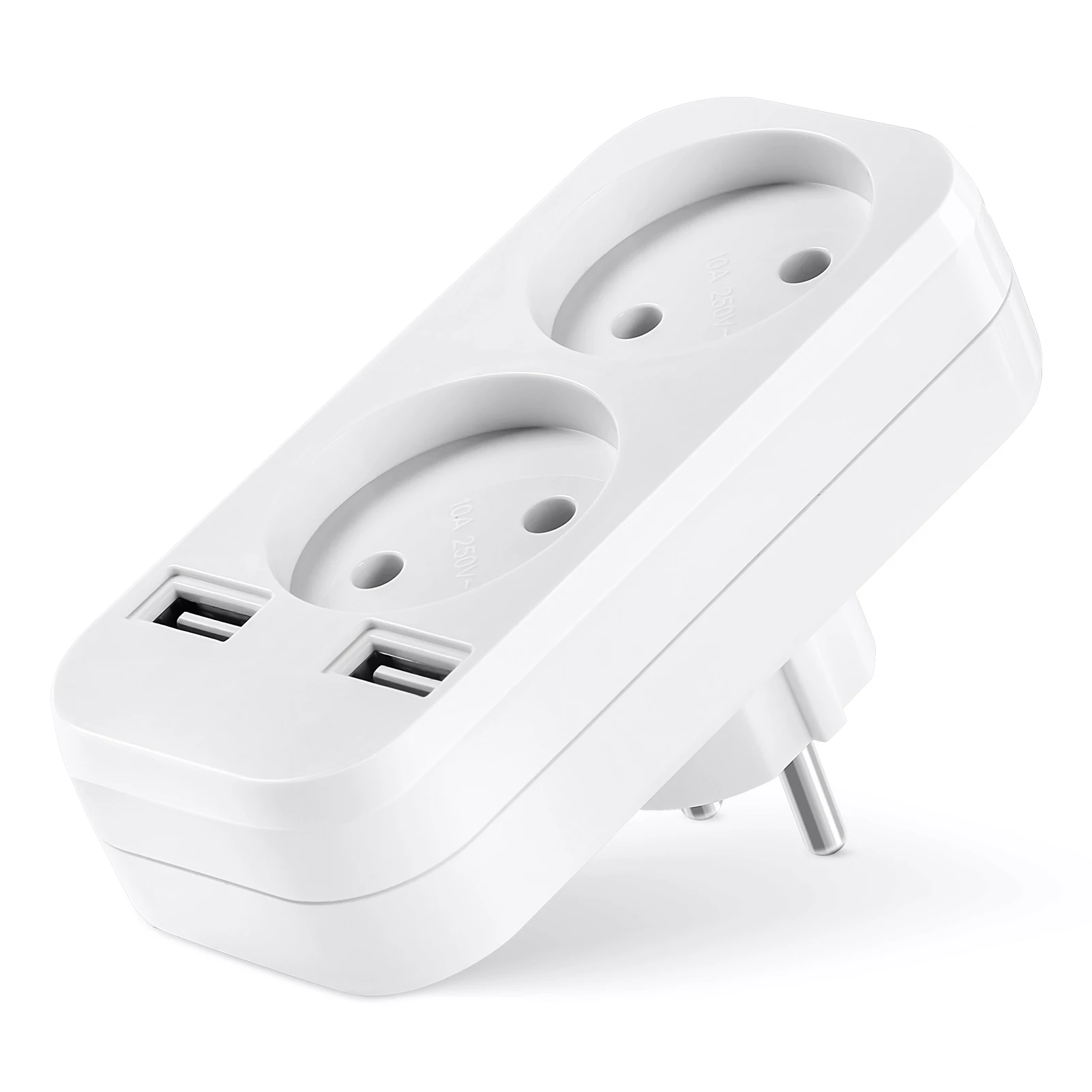 Portable European standard conversion socket, with dual USB ports, 5V 2A output, free shipping
Portable European standard conversion socket, with dual USB ports, 5V 2A output, free shipping