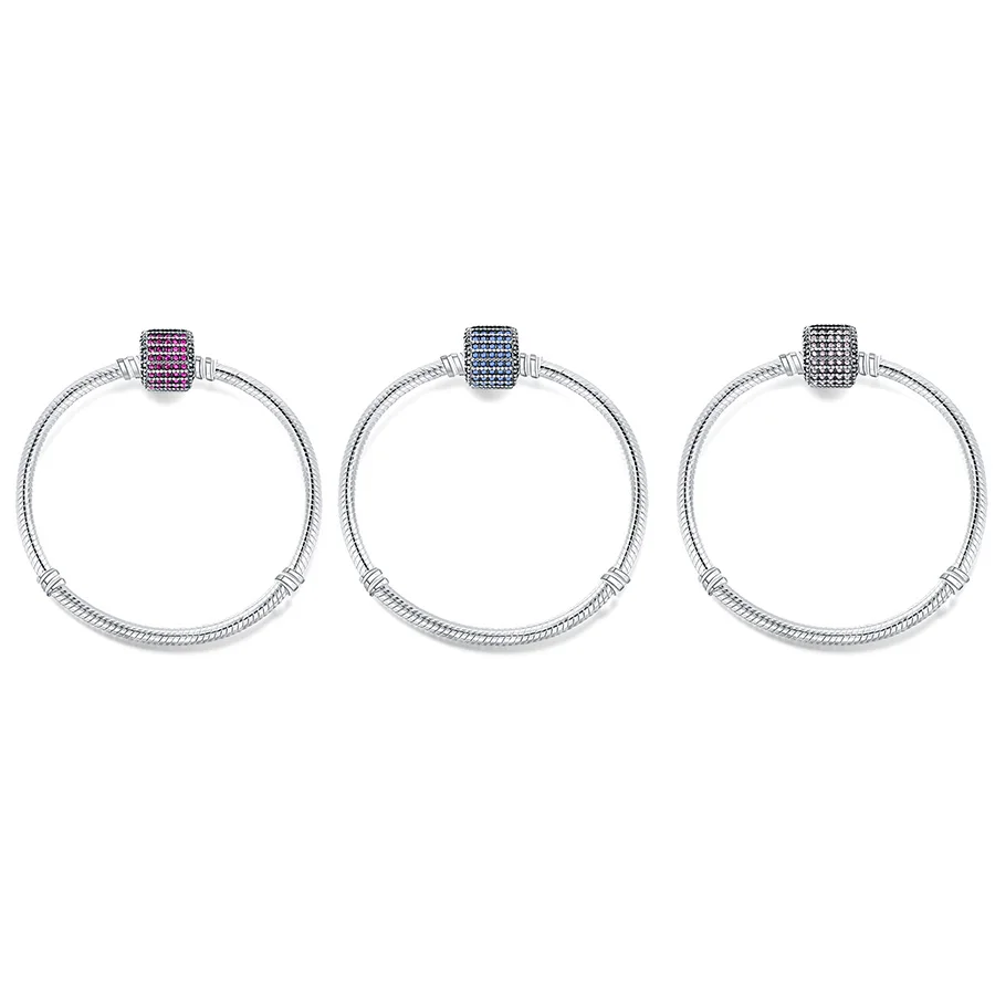 Silver Color Diy Snake Chain Basic Bracelet Full Crystal Red Square Buckle Bracelets For Charms Women Jewelry
Silver Color Diy Snake Chain Basic Bracelet Full Crystal Red Square Buckle Bracelets For Charms Women Jewelry