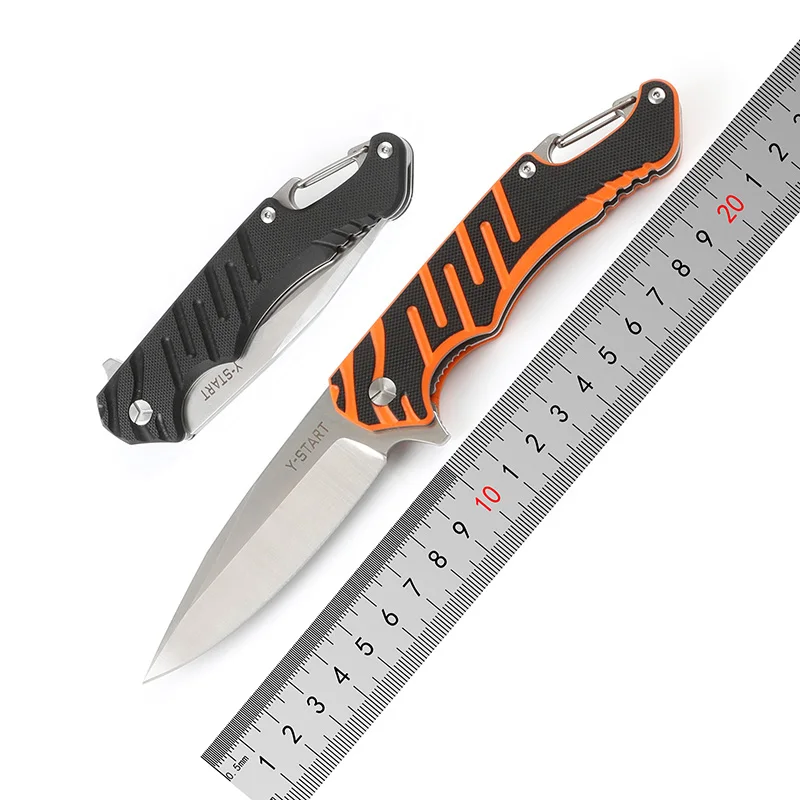 Y-START LK5020 flipper folding knife ball bearing washer 440C blade G10 handle outdoor camping hunting fruit knife pocket knife
Y-START LK5020 flipper folding knife ball bearing washer 440C blade G10 handle outdoor camping hunting fruit knife pocket knife