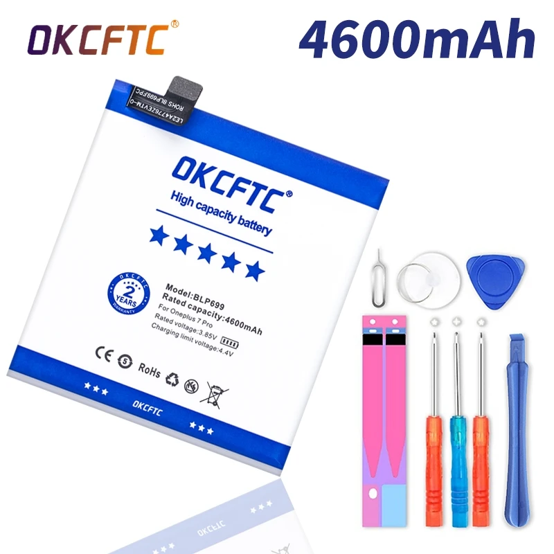Аккумулятор для телефона OnePlus 7 Pro One Plus 7Pro BLP699 4600 мАч, батареи для телефона большой емкости One Plus, бесплатные инструменты, аккумулятор для теле...
Аккумулятор для телефона OnePlus 7 Pro One Plus 7Pro BLP699 4600 мАч, батареи для телефона большой емкости One Plus, бесплатные инструменты, аккумулятор для теле...