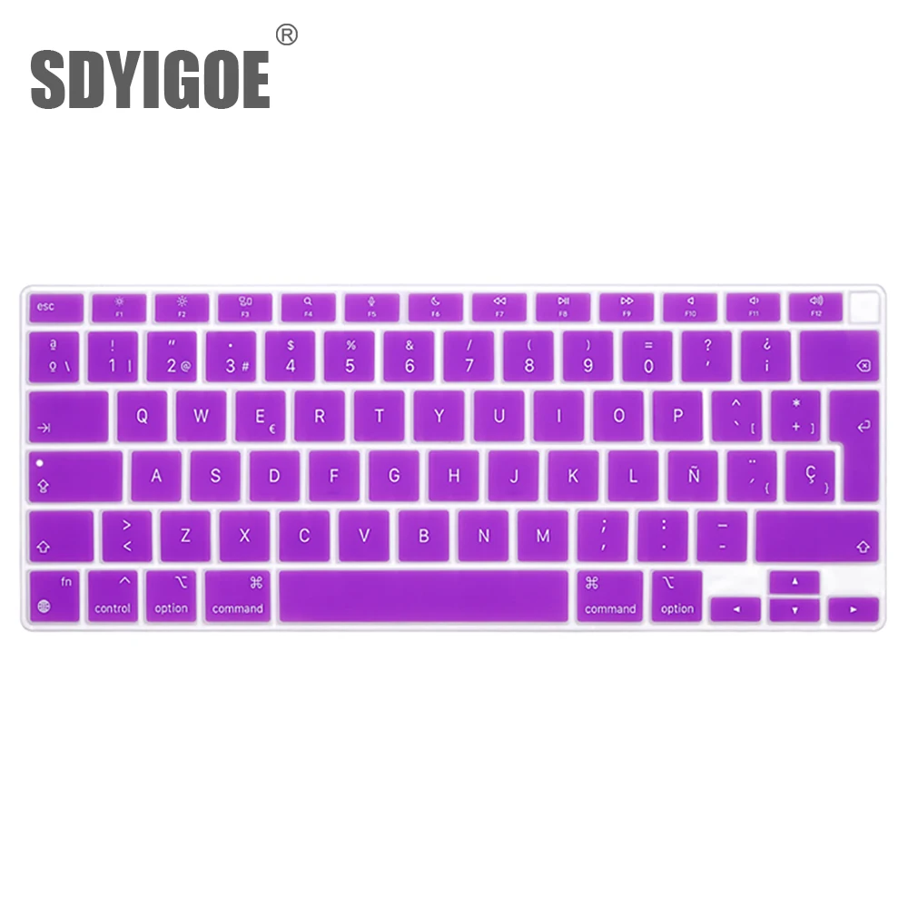Laptop Keyboard Cover For Macbook Air13 13.3 A2337 color silicone Protective film keyboard case Chile Spain Peru Mexico letter
Laptop Keyboard Cover For Macbook Air13 13.3 A2337 color silicone Protective film keyboard case Chile Spain Peru Mexico letter