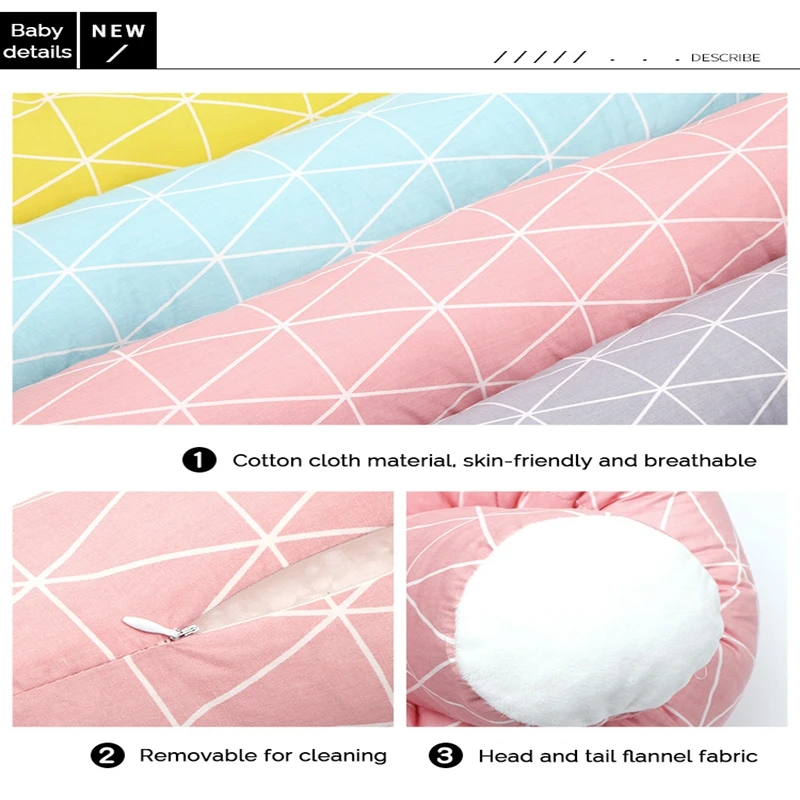 2M Length Anti-collision Strip Baby Bed Bumpers Solid Color Removable For Cleaning For Newborn Infants Cotton And Flannel Soft
2M Length Anti-collision Strip Baby Bed Bumpers Solid Color Removable For Cleaning For Newborn Infants Cotton And Flannel Soft