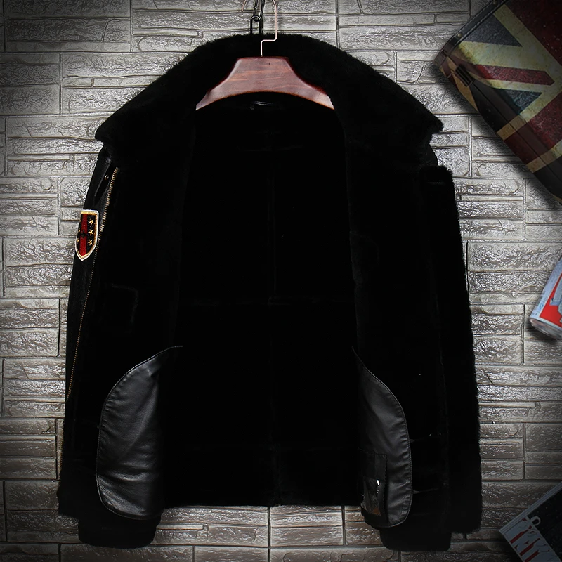Mens Plus Size Genuine Leather Jacket Biker Sheep Fur Coat Winter Warm Sheepskin Jackets Soft Shearling Wool
Mens Plus Size Genuine Leather Jacket Biker Sheep Fur Coat Winter Warm Sheepskin Jackets Soft Shearling Wool