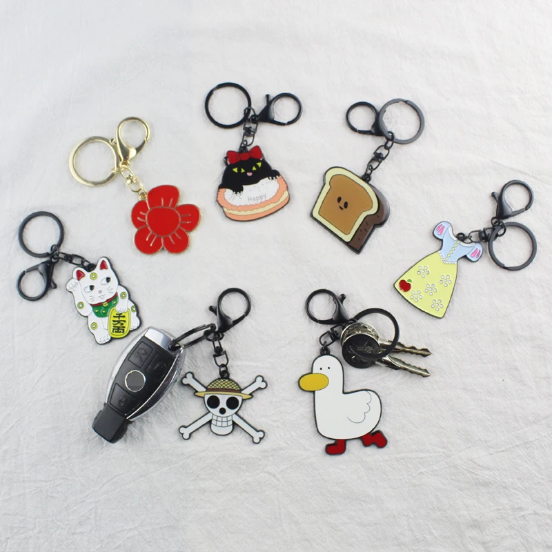 Cartoon Cute Metal Keychain Alloy Fashion Clothing Accessories Car Couple Key Ring Pirate Anime Bag Key Chain
Cartoon Cute Metal Keychain Alloy Fashion Clothing Accessories Car Couple Key Ring Pirate Anime Bag Key Chain