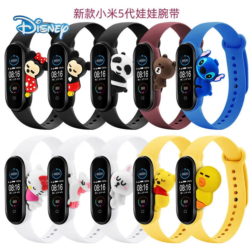 Disney cartoon Strap for Xiaomi Mi Band 5 Sport Wristband Silicone Bracelet Mi Band5 replacement strap Bracelet Accessories
Disney cartoon Strap for Xiaomi Mi Band 5 Sport Wristband Silicone Bracelet Mi Band5 replacement strap Bracelet Accessories