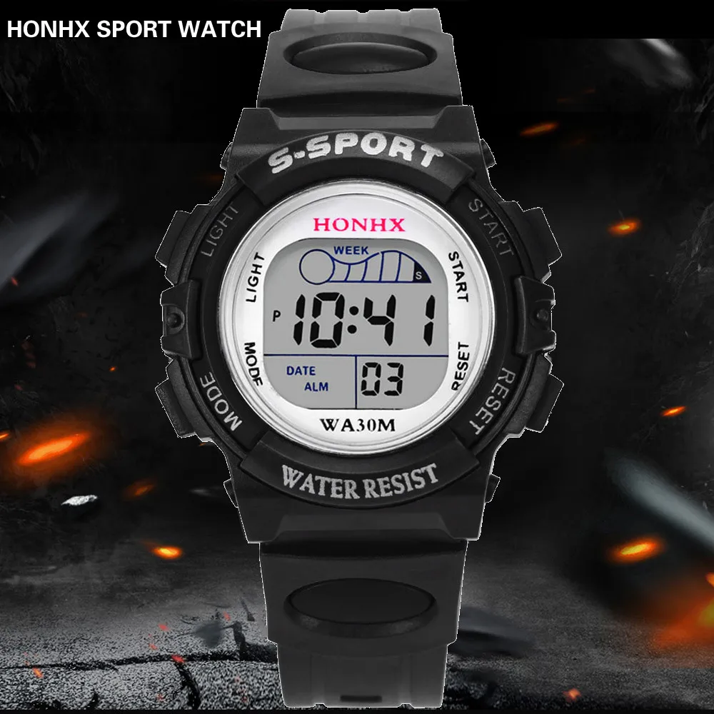Waterproof Children Boys Digital LED Sports Watch Kids Alarm Date Watch Gift Children's electronic watches Fashion Sports Watch
Waterproof Children Boys Digital LED Sports Watch Kids Alarm Date Watch Gift Children's electronic watches Fashion Sports Watch