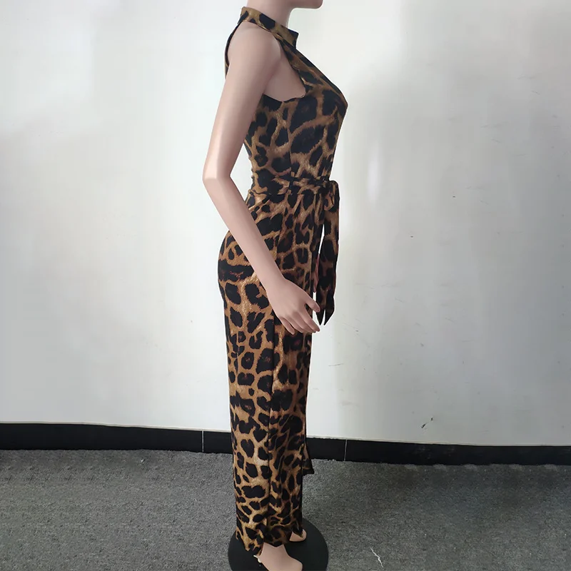 Women's Sexy Leopard Print Jumpsuit Cold Shoulder Halter Split Jumpsuits Women Sashes 2021 Summer Fashion Party Rompers For Lady
Women's Sexy Leopard Print Jumpsuit Cold Shoulder Halter Split Jumpsuits Women Sashes 2021 Summer Fashion Party Rompers For Lady