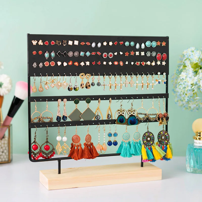 24/44/66/69/88/144 Holes for Earrings Necklaces Bracelets Pendants Wooden Base Earrings Storage Holder Jewelry Display Stand
24/44/66/69/88/144 Holes for Earrings Necklaces Bracelets Pendants Wooden Base Earrings Storage Holder Jewelry Display Stand