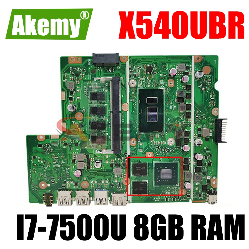 Akemy X540UBR notebook mainboard For ASUS X540UB X540UBR X540UV laptop motherboard mainboard I7-7500U 8GB RAM V2G tested 100% ok
Akemy X540UBR notebook mainboard For ASUS X540UB X540UBR X540UV laptop motherboard mainboard I7-7500U 8GB RAM V2G tested 100% ok