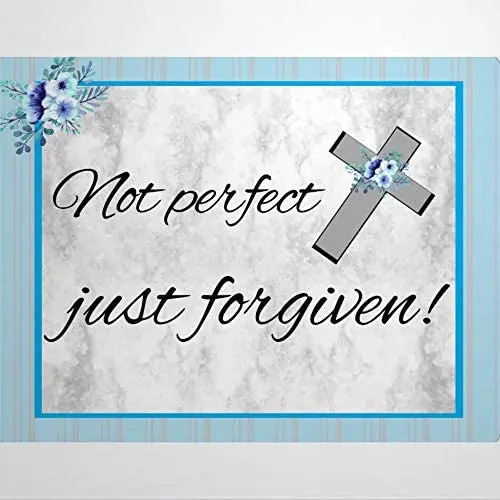 Not Perfect Just Forgiven Metal Forgiven Cross Wreath Sign Metal Signs Wall Decor 12x18 inch
Not Perfect Just Forgiven Metal Forgiven Cross Wreath Sign Metal Signs Wall Decor 12x18 inch