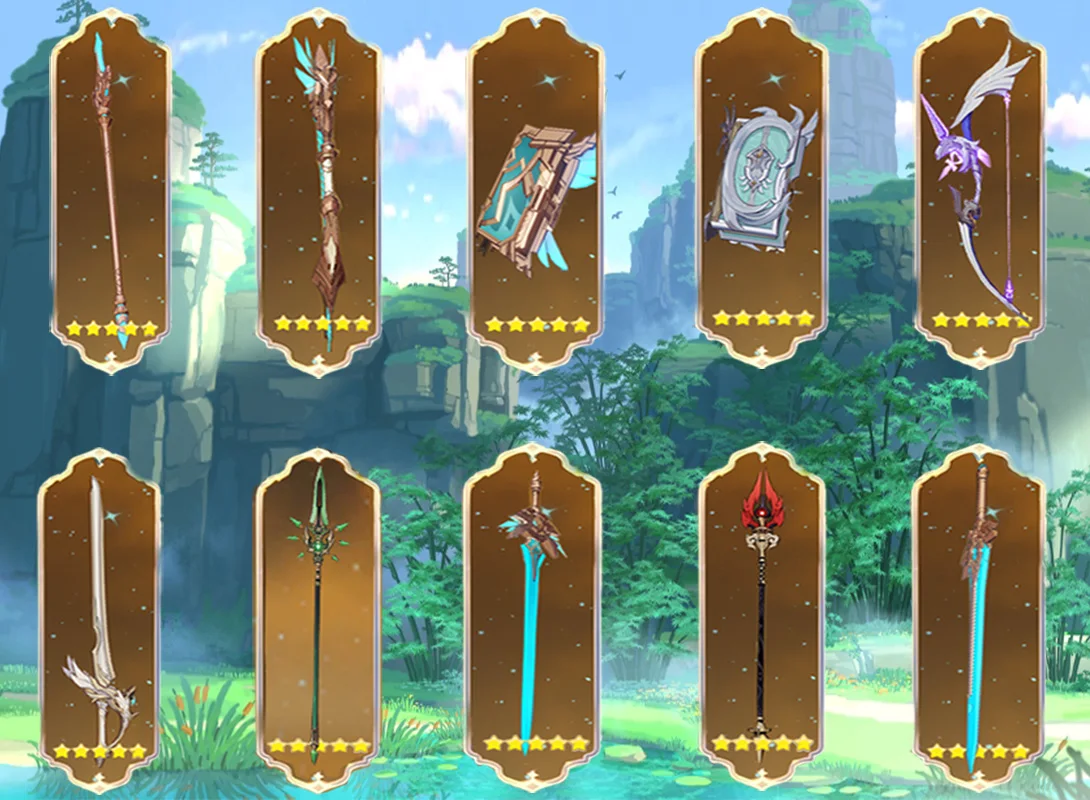 Genshin Impact 5star Weapons Homa/Amos Bows /Wolfs Gravestone/Primordial Jade Winged-Spear/Skyward Pride Childe Ganyu Hutao Xiao
Genshin Impact 5star Weapons Homa/Amos Bows /Wolfs Gravestone/Primordial Jade Winged-Spear/Skyward Pride Childe Ganyu Hutao Xiao