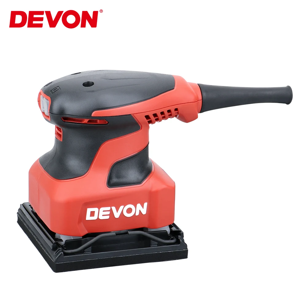 DEVON 220W Electric Palm Sander Orbit Sander Sanding Machine Flat Sander Furniture Grinder Wood Polisher w/dust collection switc 
DEVON 220W Electric Palm Sander Orbit Sander Sanding Machine Flat Sander Furniture Grinder Wood Polisher w/dust collection switc