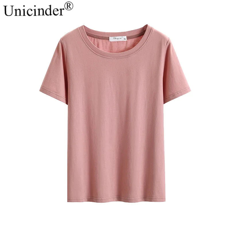 unicinder Summer plus sizze Loose Slim solid color fattening enlarged short sleeve women's T-shirt wholesale # 8222
unicinder Summer plus sizze Loose Slim solid color fattening enlarged short sleeve women's T-shirt wholesale # 8222