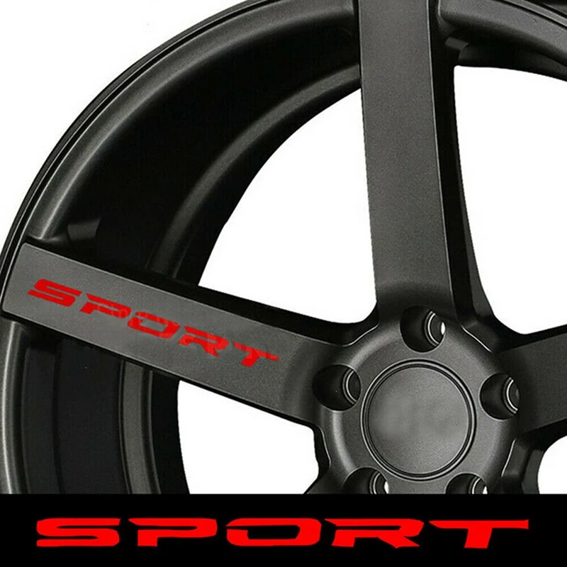 New 4 Pcs Car Sticker Sports Font Car Body Sticker Auto Door Rims Wheel Hub Racing Decal Exterior Accessories Auto Products
New 4 Pcs Car Sticker Sports Font Car Body Sticker Auto Door Rims Wheel Hub Racing Decal Exterior Accessories Auto Products