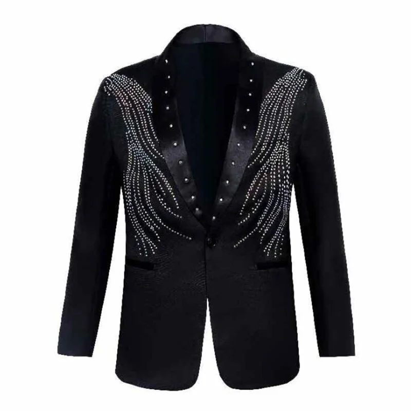 New men's blazers suits hot rhinestone singers jackets veste costume homme stage party slim shiny stitching clothes chaquetas
New men's blazers suits hot rhinestone singers jackets veste costume homme stage party slim shiny stitching clothes chaquetas