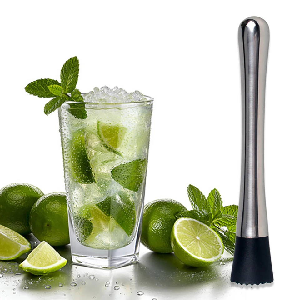 Bartending Gadgets Stirring Stick Hand-Held Stainless Steel Silicone Head Cocktail Bartender Fruit Juicing Stick
Bartending Gadgets Stirring Stick Hand-Held Stainless Steel Silicone Head Cocktail Bartender Fruit Juicing Stick