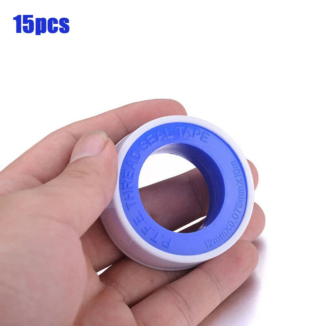 15PC PTFE Water Pipe Tape White Sealing Band Fitting Plumbers Sealing Tape Seal Thread Seal Tape Home Improvement Practical
15PC PTFE Water Pipe Tape White Sealing Band Fitting Plumbers Sealing Tape Seal Thread Seal Tape Home Improvement Practical