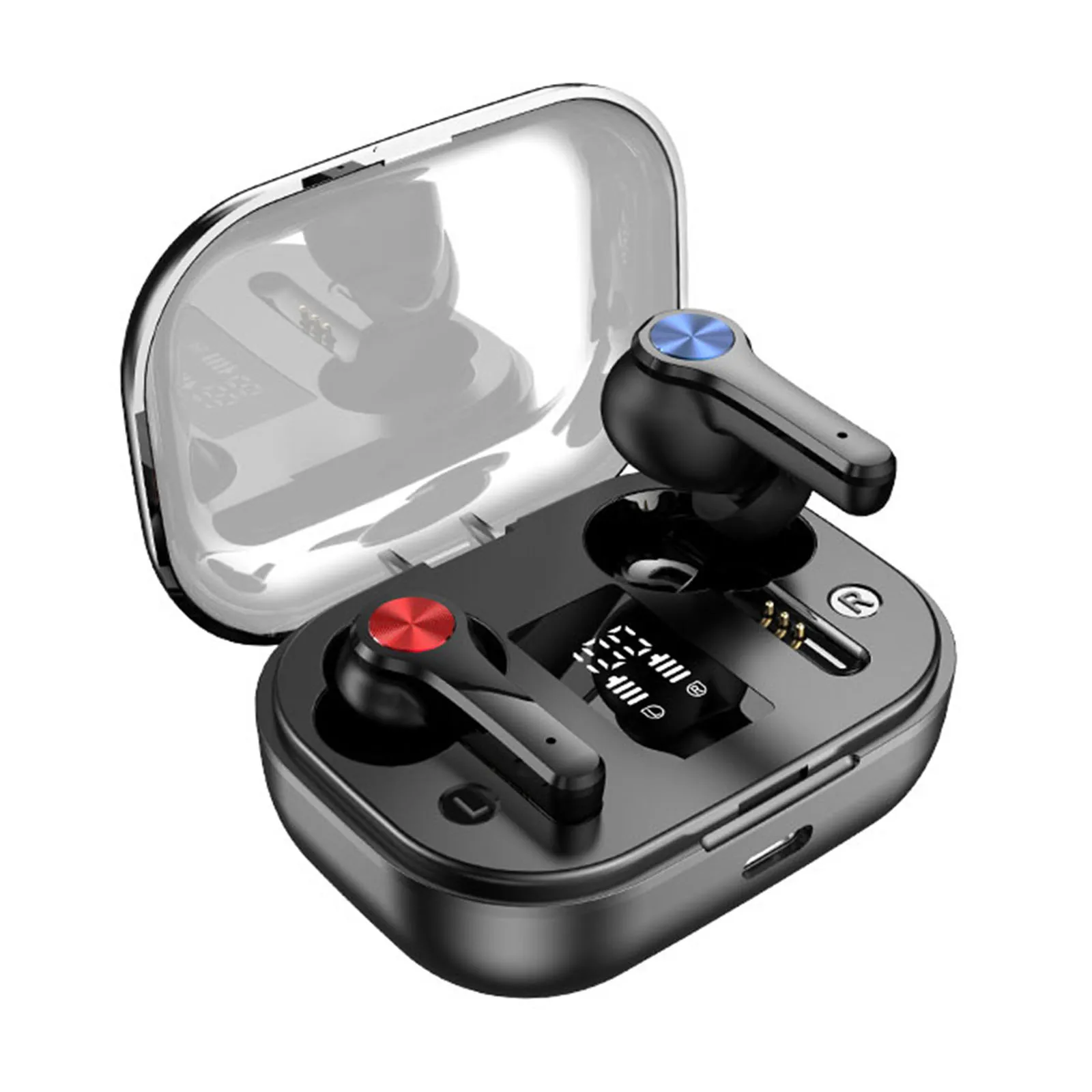 Wireless Earbuds BT5.0 Noise Canceling Wireless In-ear Earphone with Digital Charging Bin
Wireless Earbuds BT5.0 Noise Canceling Wireless In-ear Earphone with Digital Charging Bin