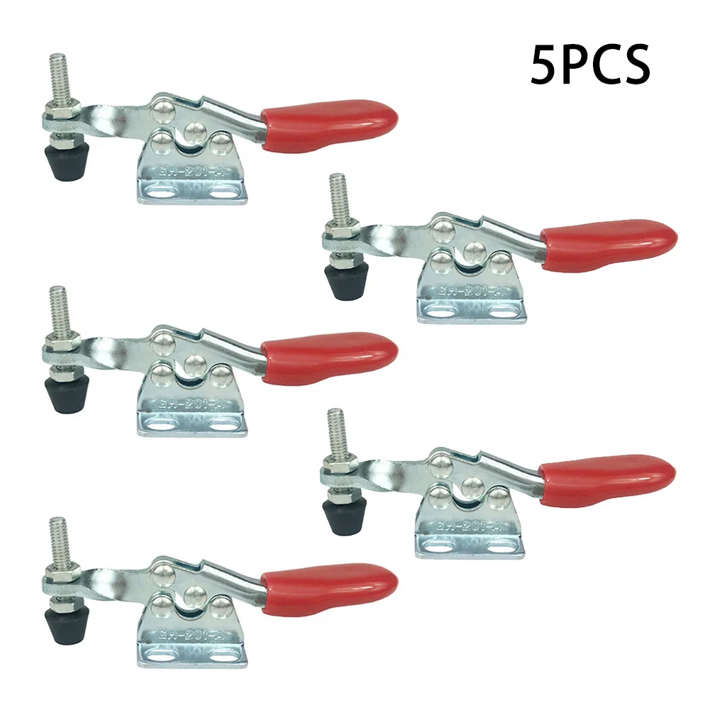 5PCS GH-201A Toggle Clamps Quick-Release Toggle Clamps Set Holding Capacity Horizontal Clamp Tools
5PCS GH-201A Toggle Clamps Quick-Release Toggle Clamps Set Holding Capacity Horizontal Clamp Tools
