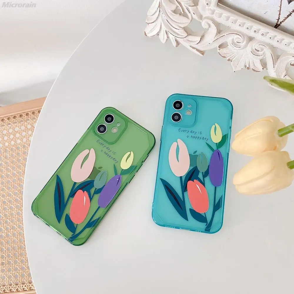 Five Tulips Blue Green Transparent Silicone Case For IPhone 12 11 Pro Max 7 8 Plus XR X SE 2020 TPU Soft Cover Funda
Five Tulips Blue Green Transparent Silicone Case For IPhone 12 11 Pro Max 7 8 Plus XR X SE 2020 TPU Soft Cover Funda