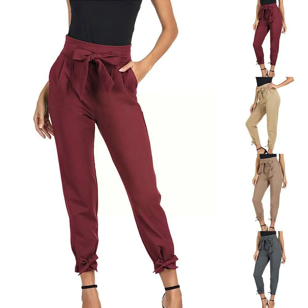 Lace-up High-waist Loose Women's Trousers Fashion Casual Jogging Pants High-waist Lace-up Color Sports Pants Stretch R6R3
Lace-up High-waist Loose Women's Trousers Fashion Casual Jogging Pants High-waist Lace-up Color Sports Pants Stretch R6R3