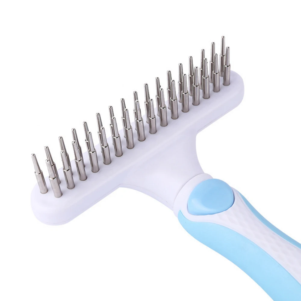 1pc Pet Hair Rake Comb Long Tooth Pets Fur Knot Shedding Grooming Brush Anti-slip Handle Dogs Dematting Tools Cats Massage Brush
1pc Pet Hair Rake Comb Long Tooth Pets Fur Knot Shedding Grooming Brush Anti-slip Handle Dogs Dematting Tools Cats Massage Brush