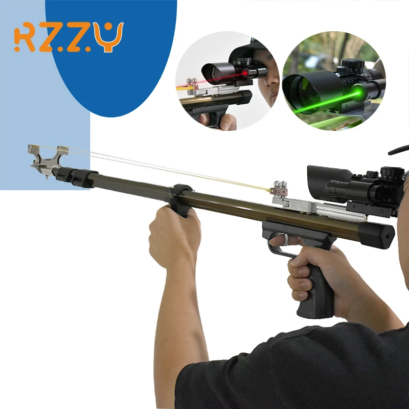 Telescopic Folding Powerful Fishing Slingshot High Precision Red Laser Scope Hunting Catapult for Outdoor Sports Shooting Game
Telescopic Folding Powerful Fishing Slingshot High Precision Red Laser Scope Hunting Catapult for Outdoor Sports Shooting Game