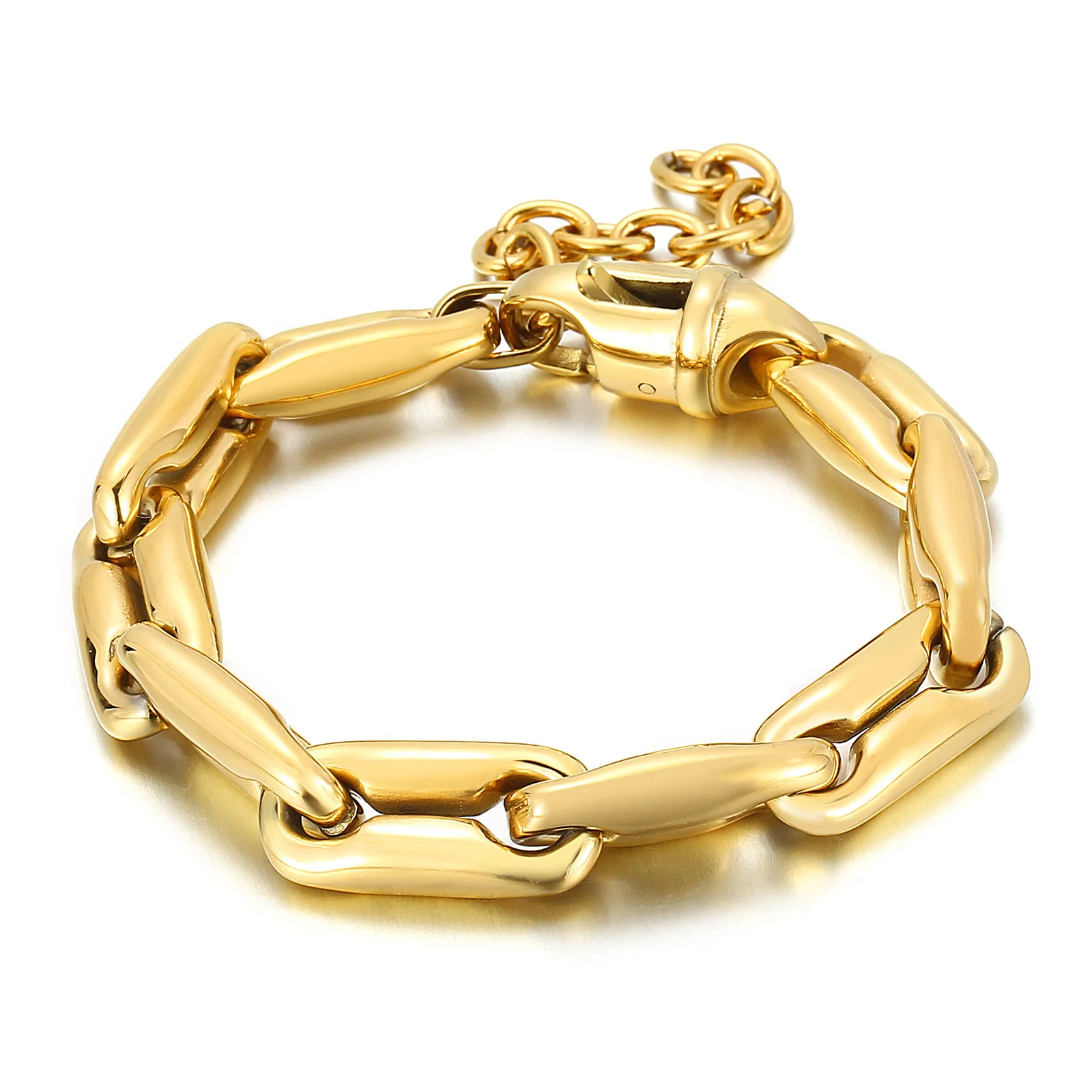 Punk Chunky Cuban Thick Chain Bracelet for Women Male New Design Twist Stainless Steel Bracelets Statement Jewelry
Punk Chunky Cuban Thick Chain Bracelet for Women Male New Design Twist Stainless Steel Bracelets Statement Jewelry