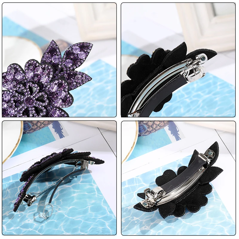 AWAYTR Crystal Flower Barrettes Hair Clips for Women Vintage Rhinestone Hairpins Headwear Girls Hair Accessories Jewelry Clips
AWAYTR Crystal Flower Barrettes Hair Clips for Women Vintage Rhinestone Hairpins Headwear Girls Hair Accessories Jewelry Clips
