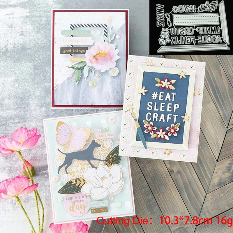 Metal Cutting Dies 26 English Letter Border Cut Die Mold Decoration Scrapbook Paper Craft Knife Mould Blade Punch Stencils Die
Metal Cutting Dies 26 English Letter Border Cut Die Mold Decoration Scrapbook Paper Craft Knife Mould Blade Punch Stencils Die