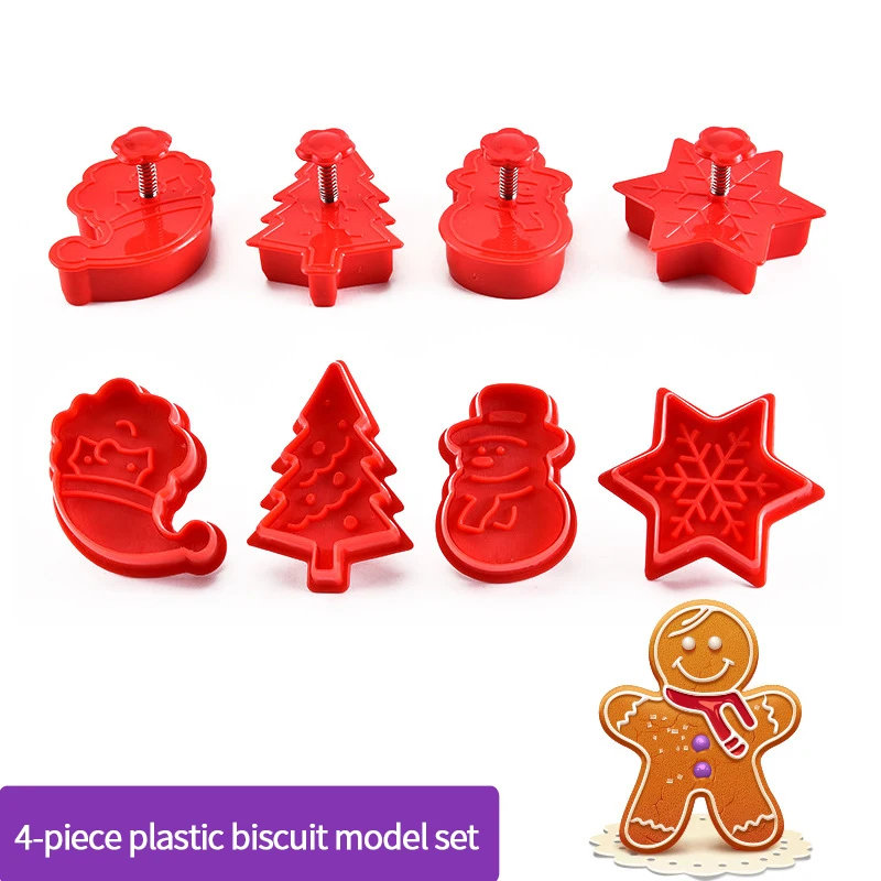 4Pcs/Set Christmas Cookie Mold 3D Plastic Biscuit Mould Biscuit Cake Decoration Baking Stamp Pastry Tools 2021 New Style
4Pcs/Set Christmas Cookie Mold 3D Plastic Biscuit Mould Biscuit Cake Decoration Baking Stamp Pastry Tools 2021 New Style