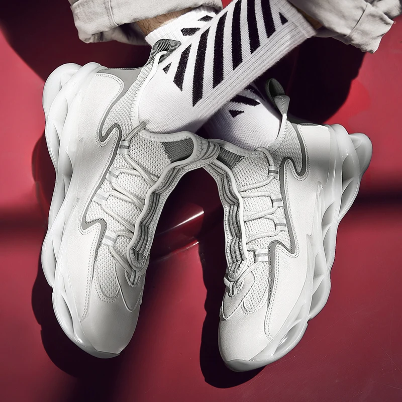 Chaussures De Course Lacets Et Lame Rflchissante Pour Hommes, Baskets De Sport, De Jogging, Athltiques, De Haute Qualit
Chaussures De Course Lacets Et Lame Rflchissante Pour Hommes, Baskets De Sport, De Jogging, Athltiques, De Haute Qualit