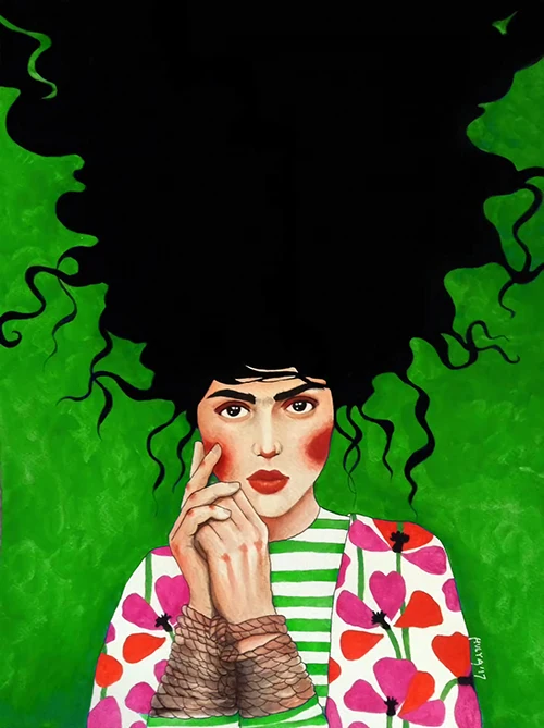 Картина на холсте "Цветы девушки"
Картина на холсте "Цветы девушки"